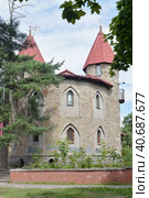 Hans Christian Andersen fairy town for children, Sosnovyy Bor, Russia (2015 год). Редакционное фото, фотограф Анна Кривицкая / Фотобанк Лори