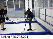 Training complex for hockey players, (2017 год). Редакционное фото, фотограф Анна Кривицкая / Фотобанк Лори