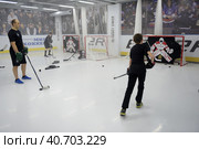 Training complex for hockey players, (2017 год). Редакционное фото, фотограф Анна Кривицкая / Фотобанк Лори