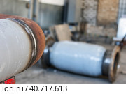 Annular butt welded seam tube. Стоковое фото, фотограф Сергей Сергеев / Фотобанк Лори