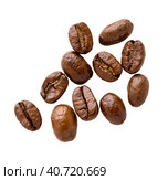 Coffee beans. Roasted coffee beans isolated. Стоковое фото, фотограф Roman B. / Фотобанк Лори