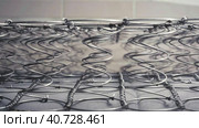The frame of the spring mattress. The internal structure of the spring mattress. Spring block . Sofa and bed. Стоковое видео, видеограф Андрей Знаменский / Фотобанк Лори