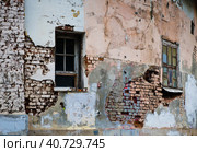 Палаты Украинцева (фрагмент здания). Хохловский переулок. Москва (2023 год). Стоковое фото, фотограф E. O. / Фотобанк Лори