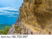 Monastery of Chelter Marmara in Mount Chelter Kaya, Crimea, (2021 год). Стоковое фото, фотограф Анна Кривицкая / Фотобанк Лори