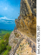 Monastery of Chelter Marmara in Mount Chelter Kaya, Crimea, (2021 год). Стоковое фото, фотограф Анна Кривицкая / Фотобанк Лори