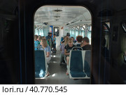 Работа Московской (малой) детской железной дороги (МДЖД) (2023 год). Редакционное фото, фотограф Александр Легкий / Фотобанк Лори