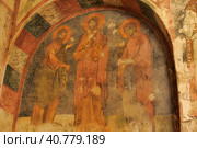 DEMRE, TURKEY - 13,07,2014 Frescos in the Saint Nicholas (Santa Clause) church  in Demre, Turkey. It's an ancient Byzantine Church. Редакционное фото, фотограф Анна Кривицкая / Фотобанк Лори