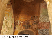 DEMRE, TURKEY - 13,07,2014 Frescos in the Saint Nicholas (Santa Clause) church  in Demre, Turkey. It's an ancient Byzantine Church. Редакционное фото, фотограф Анна Кривицкая / Фотобанк Лори