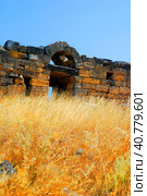 Hie rapolis Ancient City Ruin in Pa mukkale in Turkey (2009 год). Стоковое фото, фотограф Анна Кривицкая / Фотобанк Лори