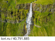 Bjarnarfoss Waterfall near by Budir at the Snaefellsnes Peninsula in Iceland (2020 год). Стоковое фото, фотограф Igor Tichonow / Фотобанк Лори