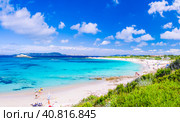 Azure sea at Porto Pollo beach on beautiful Sardinia island near Porto Pollo, Sargedna, Italy (2014 год). Стоковое фото, фотограф Igor Tichonow / Фотобанк Лори