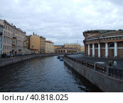 Channels of St. Petersburg with ships (2007 год). Редакционное фото, фотограф Анна Кривицкая / Фотобанк Лори