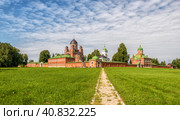 Спасо-Бородинский женский монастырь летним днем. Московская область, Можайский район, Ворошилово (2020 год). Стоковое фото, фотограф Олег Пученков / Фотобанк Лори
