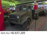 Грузовой автомобиль Bedford OYD, Великобритания, 1941 год. Музей военной техники "Моторы войны", Москва. (2023 год). Редакционное фото, фотограф Сергей Рыбин / Фотобанк Лори