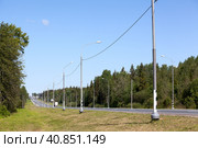 Трасса М10 в летнее время года. Стоковое фото, фотограф Кекяляйнен Андрей / Фотобанк Лори