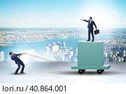 Concept of bossy autocratoc leadership. Стоковое фото, фотограф Elnur / Фотобанк Лори