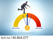 Inflation and deflation business concept. Стоковое фото, фотограф Elnur / Фотобанк Лори