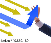 Economic recovery concept with the line charts. Стоковое фото, фотограф Elnur / Фотобанк Лори