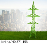 Green and eco energy concept - 3d rendering. Стоковое фото, фотограф Elnur / Фотобанк Лори