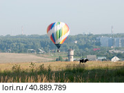 Ryazan Region, Russia, on August 9, 2013. Balloon Festival Sky of Russia 2013. Редакционное фото, фотограф Сергей Долгов / Фотобанк Лори