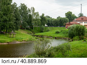 Uglich, Yaroslavl Region, Russia, August 1, 2013. Uglich Kremlin. Стоковое фото, фотограф Сергей Долгов / Фотобанк Лори
