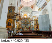 Костел Святого Франциска Ксаверия в Гродно (2023 год). Стоковое фото, фотограф Максим Соколов / Фотобанк Лори