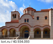 Sacred Temple of Saint Arsenius of Cappadocia and Paisios the Athonite in Limassol, Cyprus. Стоковое фото, фотограф Володина Ольга / Фотобанк Лори