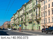 Кирочная улица.  Доходный дом А. В. Ратькова-Рожнова. Санкт-Петербург (2023 год). Редакционное фото, фотограф Александр Щепин / Фотобанк Лори
