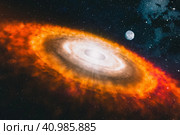 Stars and galaxy space sky night background. Стоковое фото, фотограф Евгений Ткачёв / Фотобанк Лори