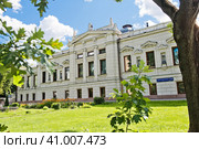 Дом Стахеева. Новая Басманная улица, дом 14, строение 1. Москва. Россия (2023 год). Редакционное фото, фотограф E. O. / Фотобанк Лори