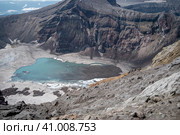 Кратер потухшего вулкана "Горелый". Камчатка. Россия июль 2023. Стоковое фото, фотограф Владимир Макеев / Фотобанк Лори