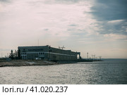 Новосибирская ГЭС (2023 год). Стоковое фото, фотограф Андрей Доронченко / Фотобанк Лори