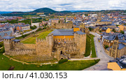 Templar castle in Ponferrada. Стоковое фото, фотограф Яков Филимонов / Фотобанк Лори