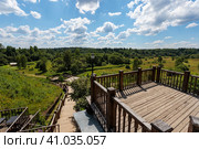 Река Паж и озеро Всех Святых в Радонеже. Стоковое фото, фотограф Андрей Иванов / Фотобанк Лори