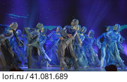 Teenage dance group performs Georgian folk dance 2022. Редакционное фото, фотограф Анна Кривицкая / Фотобанк Лори