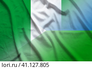 Nigeria and Djibouti official flag international contract DJI NGA. Стоковая иллюстрация, иллюстратор Кабак Дмитрий / Фотобанк Лори