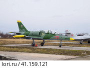 airfield of the fighter aviation. Planes are parked. Стоковое фото, фотограф Леонид Еремейчук / Фотобанк Лори