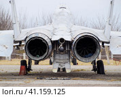 Military aircraft fighters at the airport. Old decommissioned aircraft. Krasnodar airfield. Стоковое фото, фотограф Леонид Еремейчук / Фотобанк Лори