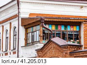 Kayuma Nasyri Street. Staro-Tatarskaya Sloboda. Summer day. Russia, September 2023. The Republic of Tatarstan. Kazan. Редакционное фото, фотограф Photojuli / Фотобанк Лори