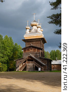 Церковь Вознесения Господня, 1669 год. "Малые Корелы", Архангельская область, Россия (2023 год). Редакционное фото, фотограф Инна Грязнова / Фотобанк Лори