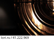 Fresnel lens sector, abstract optical photo background. Стоковое фото, фотограф EugeneSergeev / Фотобанк Лори