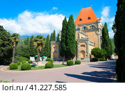 Palace of Princess Gagarina. Cliff Village. Crimea. Russia. July 5, 2015. Редакционное фото, фотограф Алексей Сорокин / Фотобанк Лори