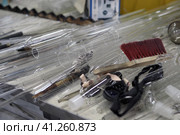 Glass Chemical Laboratory, Glass-blowing Workshop. Химическая лаборатория стекла, стеклодувная мастерская. Стоковое фото, фотограф Egor Sarantstv / Фотобанк Лори