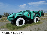 Infantry fighting vehicle. Military vehicle for soldiers on the battlefield. Стоковое фото, фотограф Леонид Еремейчук / Фотобанк Лори