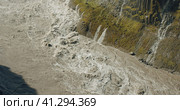 Mountain river in canyon of powerful Dettifoss waterfall, Iceland. Стоковое фото, фотограф Igor Tichonow / Фотобанк Лори