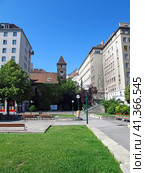 Vienna, Austria - 11 Jun 2011: The church in the center of Vienna, Austria. Редакционное фото, фотограф Сергей Стрелков / Фотобанк Лори