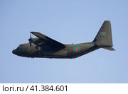 SPAIN, BARCELONA - AUGUST 8, 2023: Lockheed Martin C-130J Super Hercules of Bangladesh taking off from Barcelona. Редакционное фото, фотограф Яков Филимонов / Фотобанк Лори