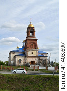 Церковь Покрова Пресвятой Богородицы (1828-1834). Село Покровское. Каменский район. Свердловская область. Россия (2023 год). Стоковое фото, фотограф Александр Тараканов / Фотобанк Лори