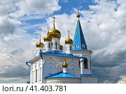Покровская церковь. Село Мальково Тюменской области. (2023 год). Стоковое фото, фотограф Александр Тараканов / Фотобанк Лори