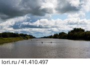 Сиверсов канал в районе Рюрикова Городища. Великий Новгород (2023 год). Стоковое фото, фотограф Сергей Афанасьев / Фотобанк Лори
